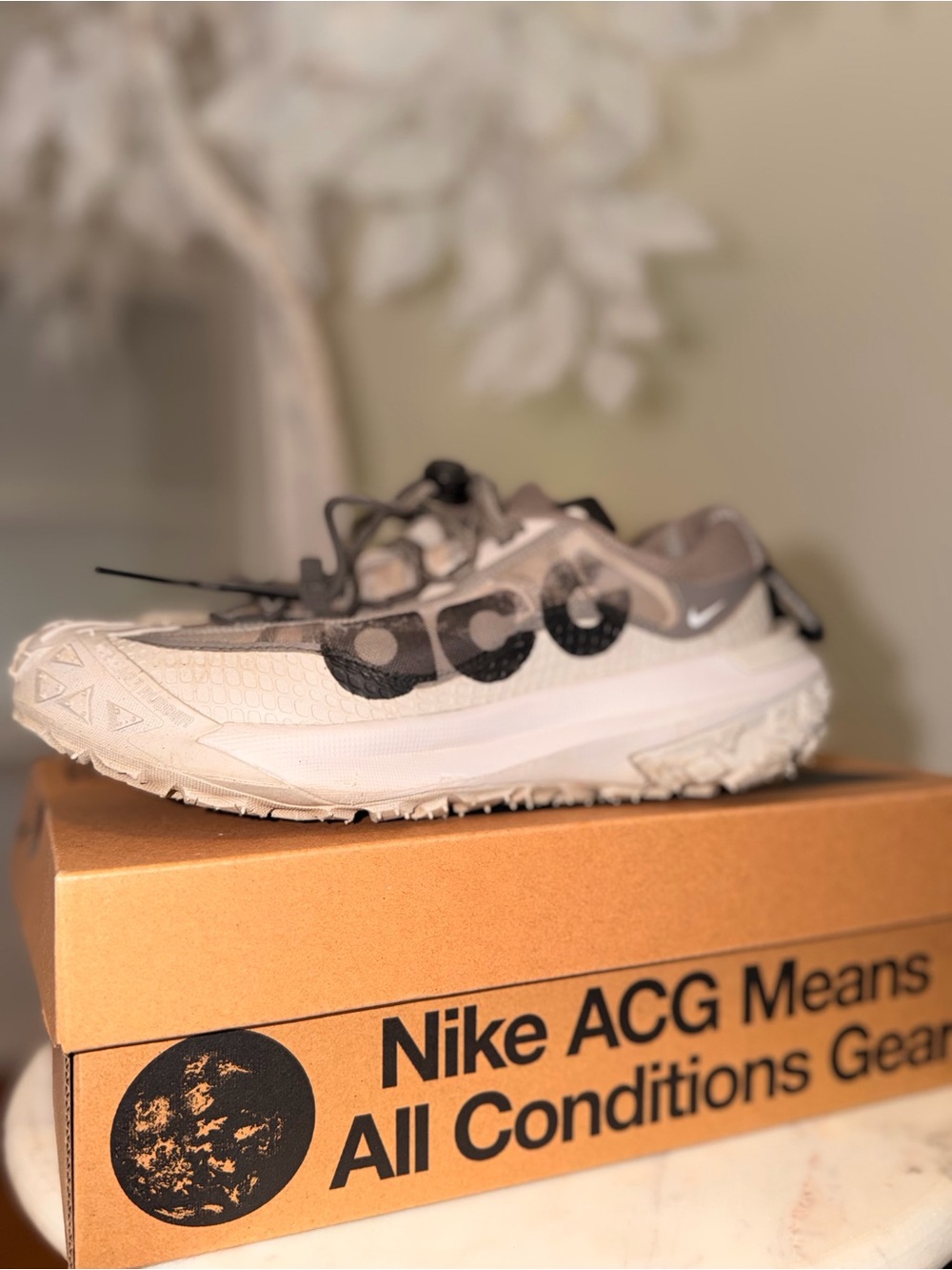 Nike ACG Trail Sneaker - White, Gray, Black